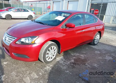 2014 Nissan Sentra S from USA, damaged, VIN 3N1AB7APXEY273921